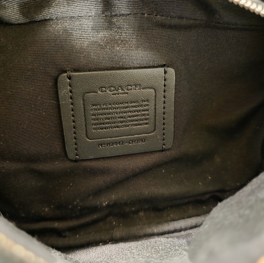Coach Black Leather Belt Bag - Picture 3 of 3